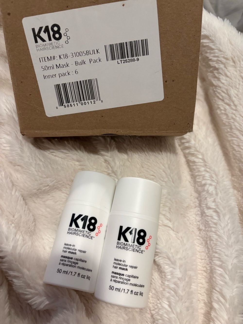 K18 Leave-In Molecular repair hair mask set of 2